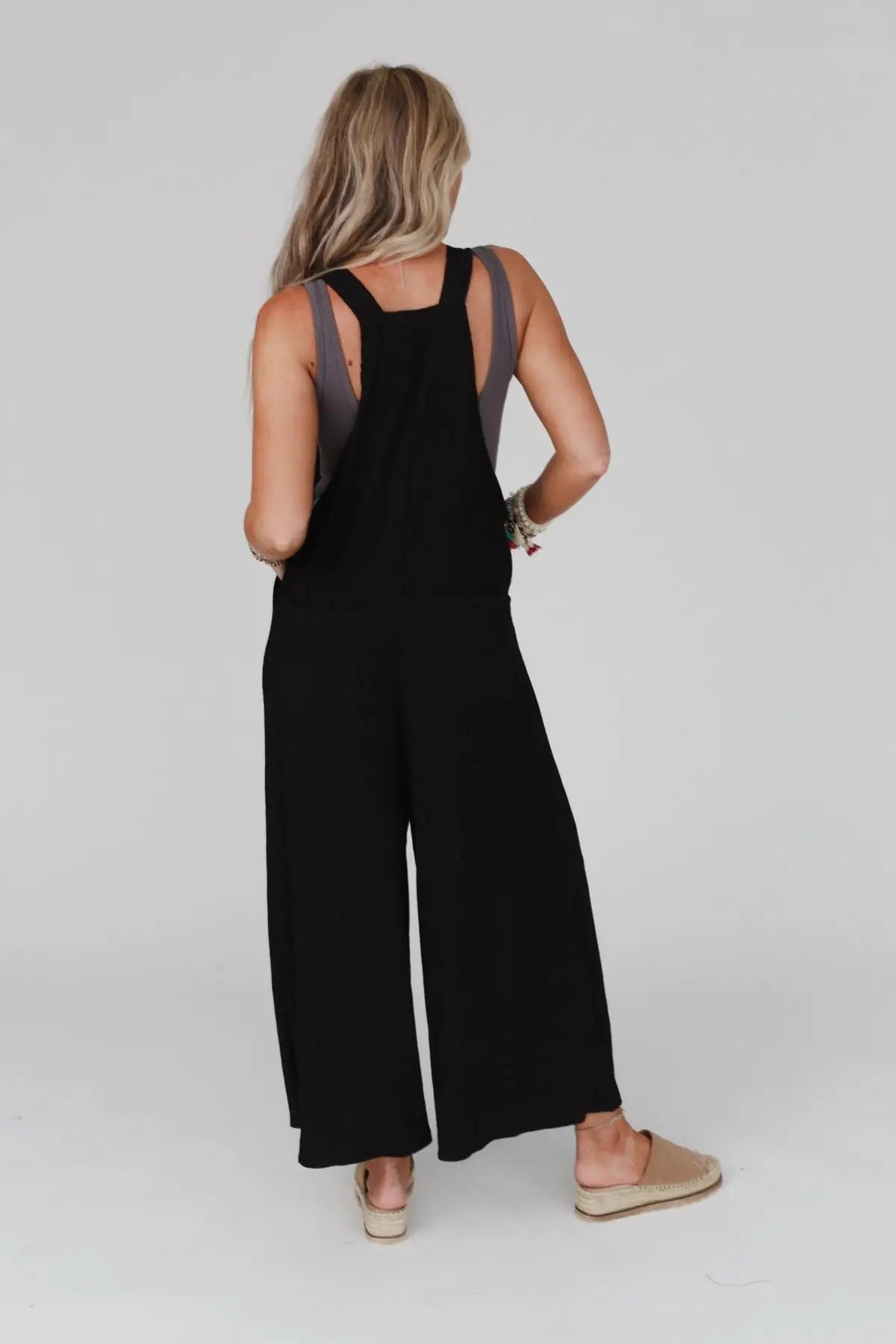 Serenity Wide Leg Jumpsuit - Black