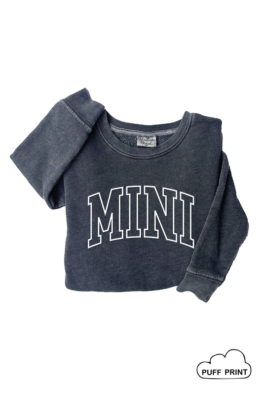 OAT COLLECTIVE - MINI PUFF Toddler Mineral Graphic Sweatshirt